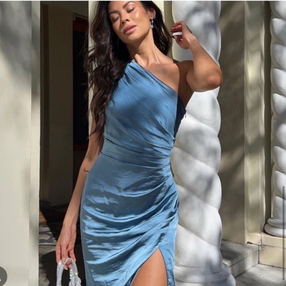 ELLIATT Cassini Dress in Blue Size Small Worn 1x $189 - Picture 8 of 9